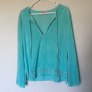 Vintage Y2K Juicy Couture Terrycloth Blue Tunic